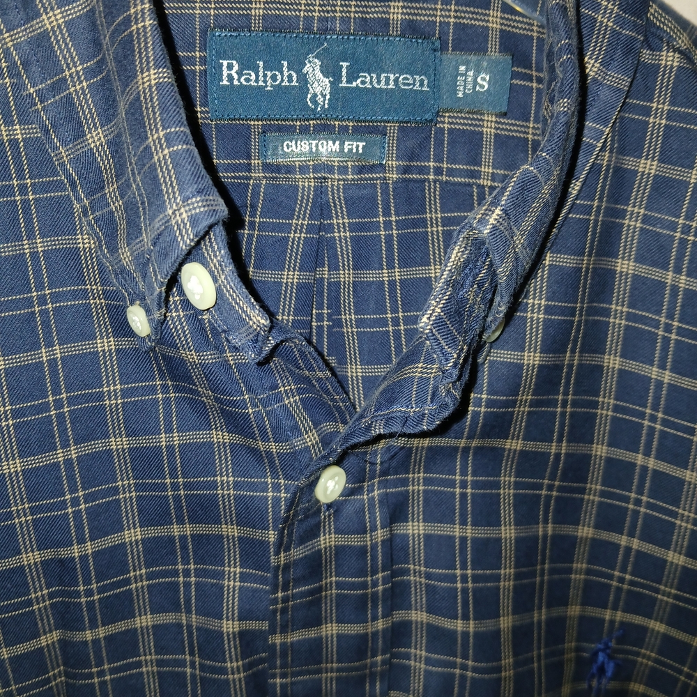 Ralph Lauren Men's Blue Plaid Shirt